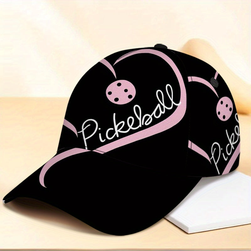 2D Pickleball Heart Art Cap