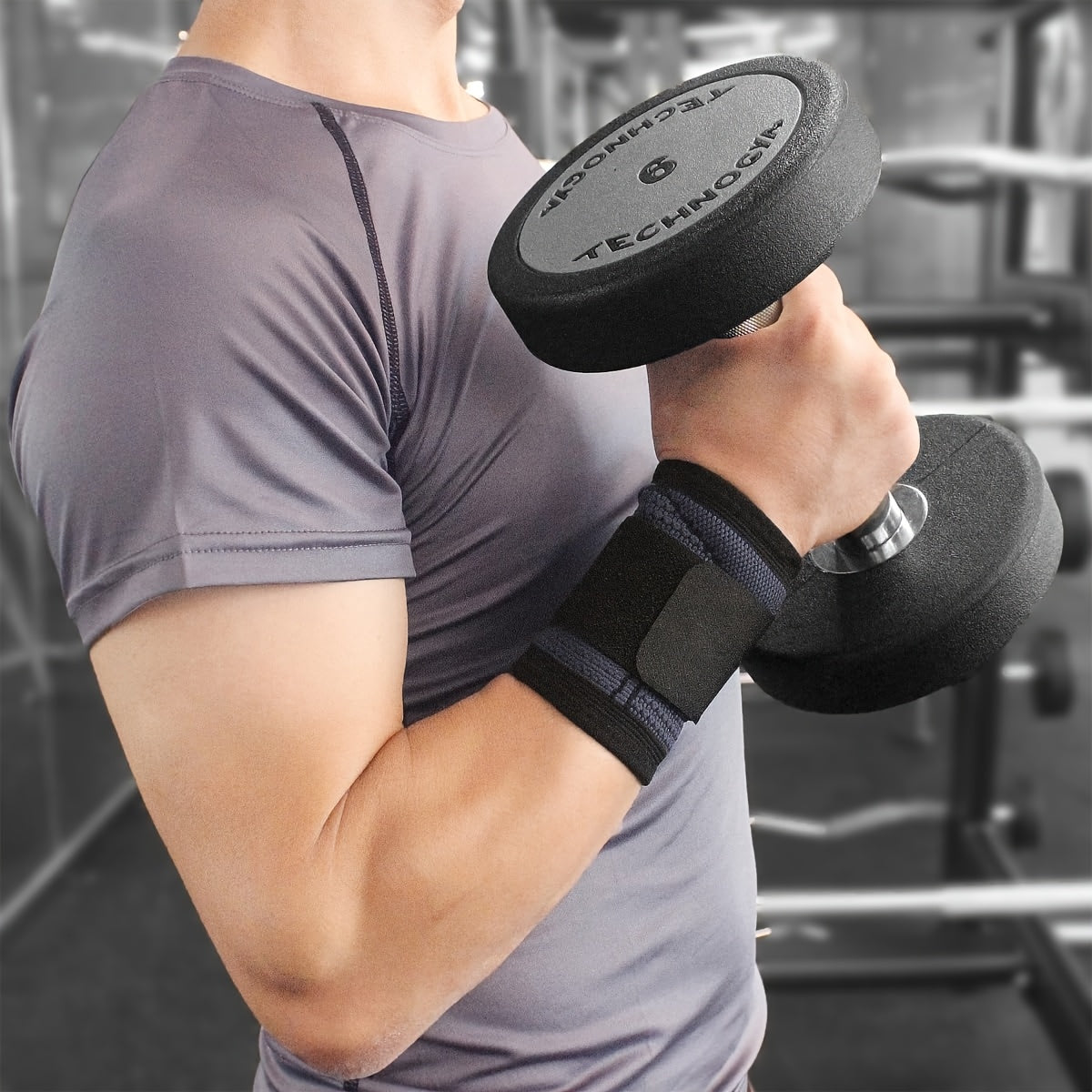 2pcs Adjustable Wrist Compression Strap & Wrist Brace for Fitness, Weightlifting, Wrist Care - Sport Wristband Wrist Support for Men & Women