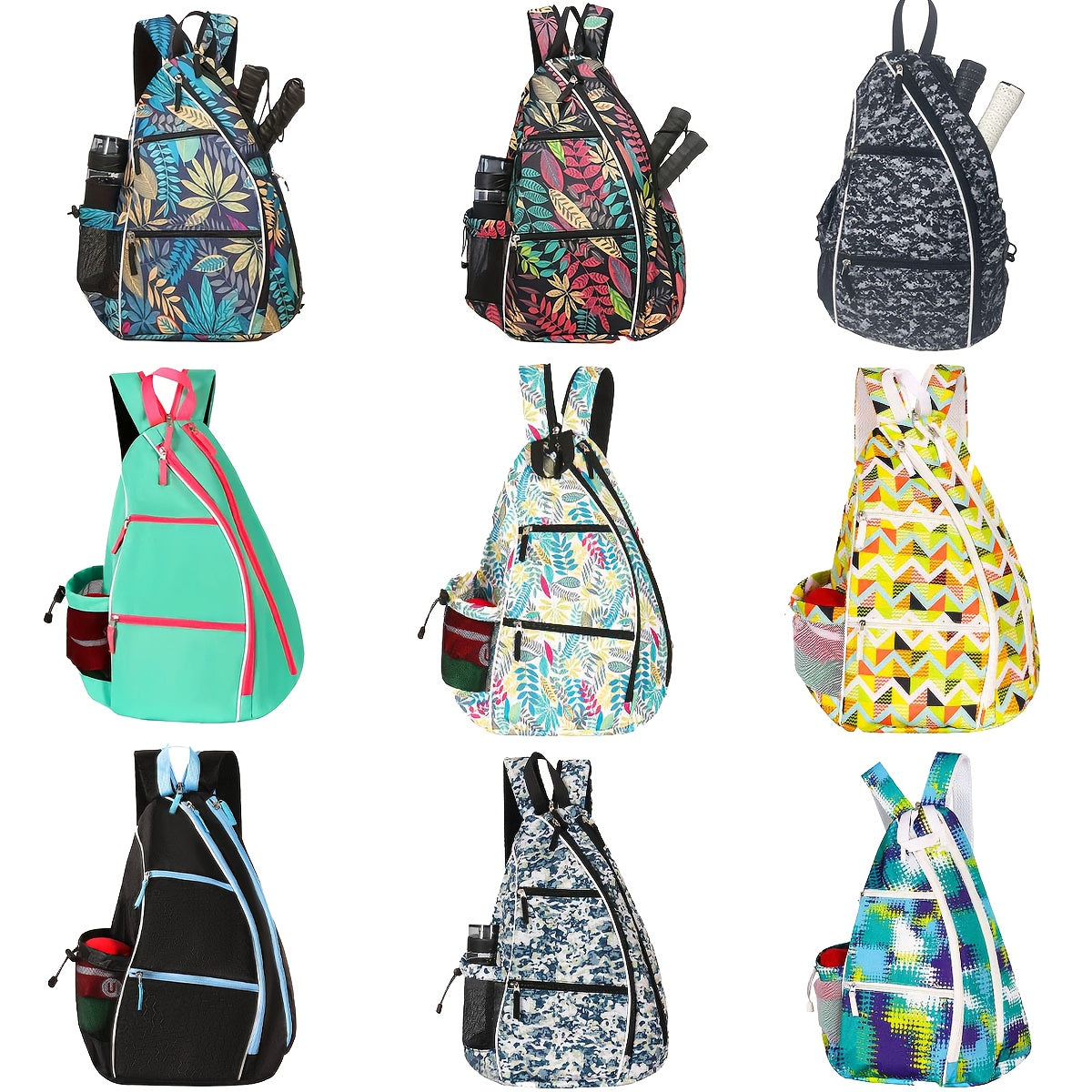 9 Styles Available: Sports Print Backpack, Pickleball Racket Bag, Multi-functional Sports Backpack with a Hook on the Back, Simple and Lightweight Design, Large Capacity to Hold More Sports Equipment, the Ideal Sports Backpac