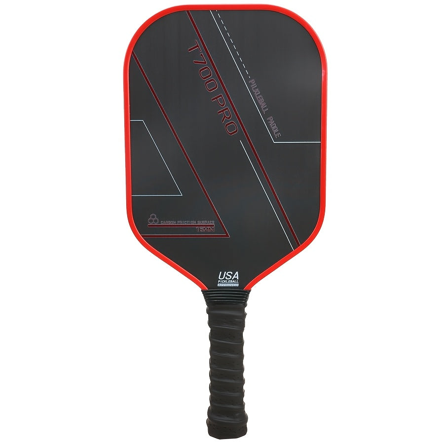 T700 Carbon Fiber Pickleball Paddle – Matte Surface Lightweight Wide Body Paddle with Honeycomb Core for Beginners, Training &amp; Competitive Play