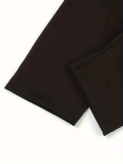 Pattern Print High-Waisted Leggings, Casual Tight Stretch Pants