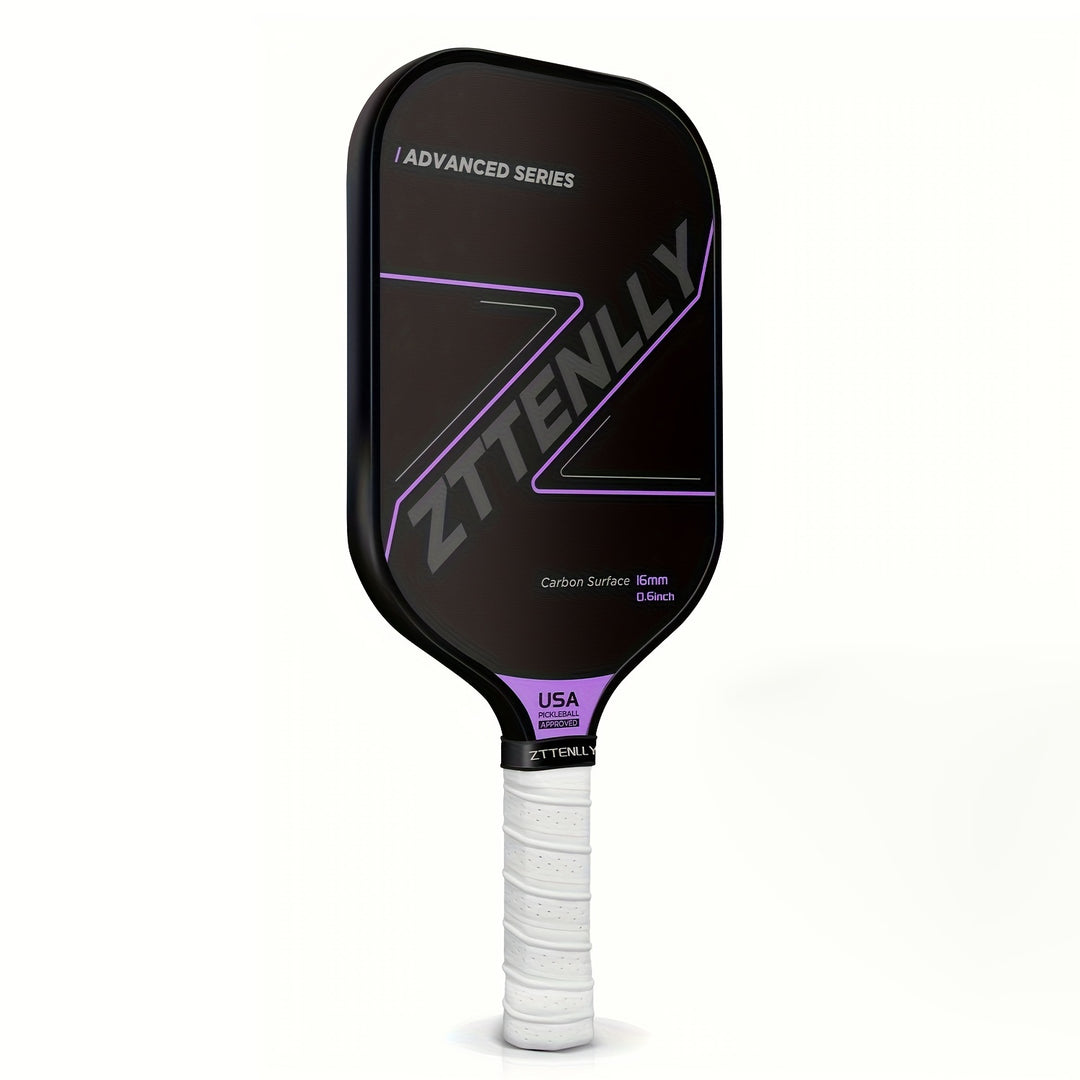 USAPA Approved Carbon Fiber Pickleball Paddle – 16mm Honeycomb Core, Lightweight 7.5–8oz, Ergonomic Grip, Wide Sweet Spot, Ideal Gift for All Players