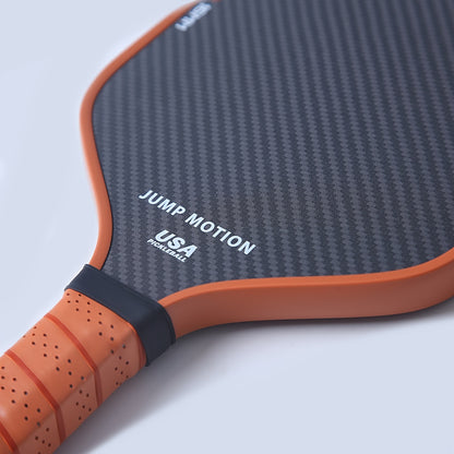 Professional-Grade 3K Carbon Fiber Pickleball Racket with Cold-Pressed Texture & Rough Spin Surface - Heavy-Duty T700 Carbon, PP Honeycomb Core, TPU Frame, PU Grip - Ideal for Training, Competitive Play Suitable for Training